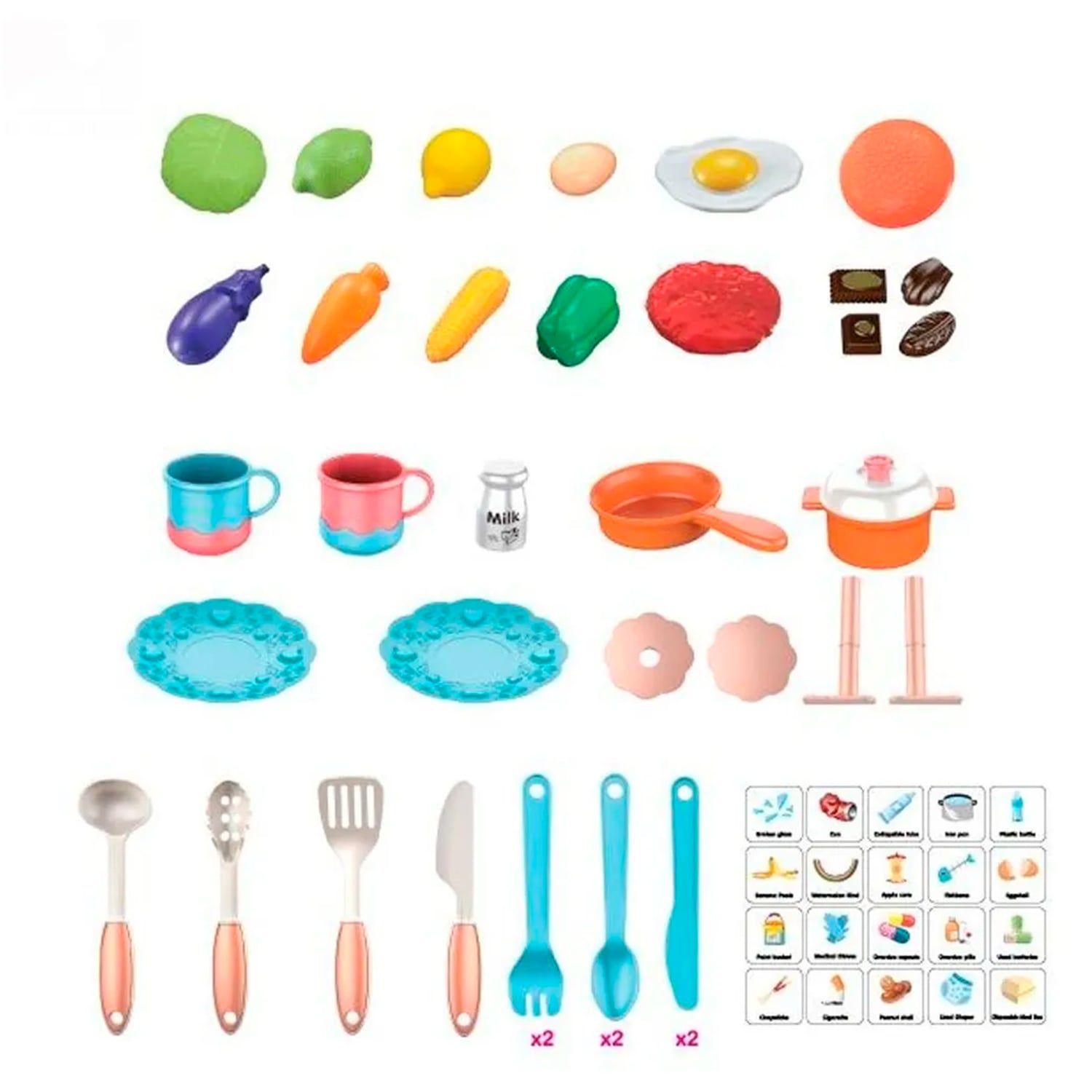 SET DE TODO Y MÁS DE COCINA JUGUETE CON LUZ SONIDO AGUA VAPOR Y MAS 65 CM. AZUL - 4