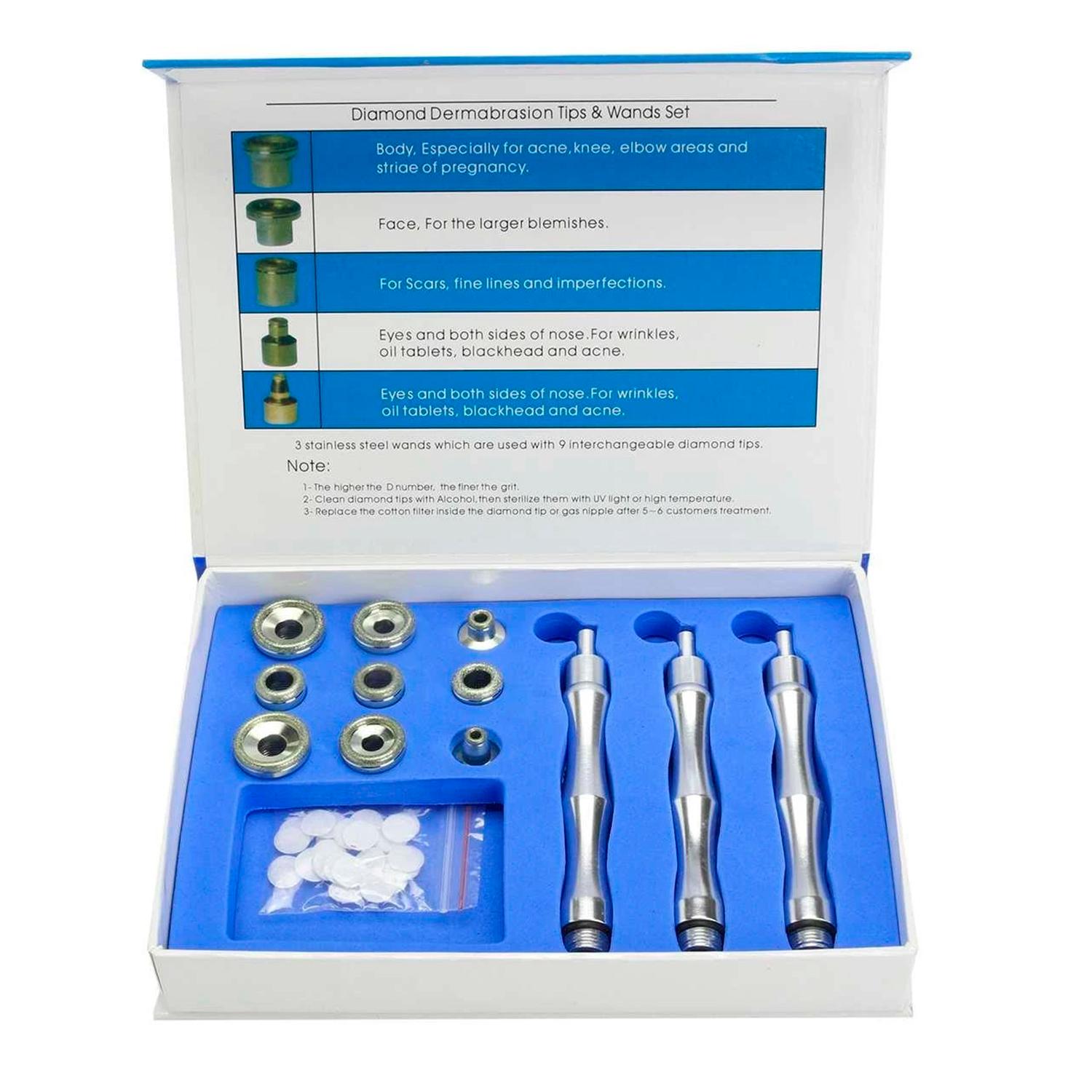 MÁQUINA DERMOABRASIÓN DE TODO Y MÁS PROFESIONAL PUNTAS DIAMANTES - 4