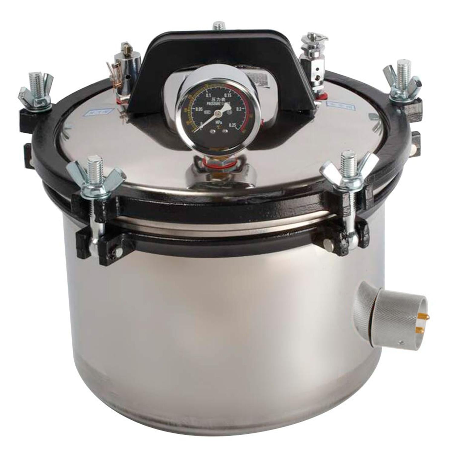 ESTERILIZADOR TODO Y MAS AUTOCLAVE VAPOR PRESION ACERO INOXIDABLE 8L - 1