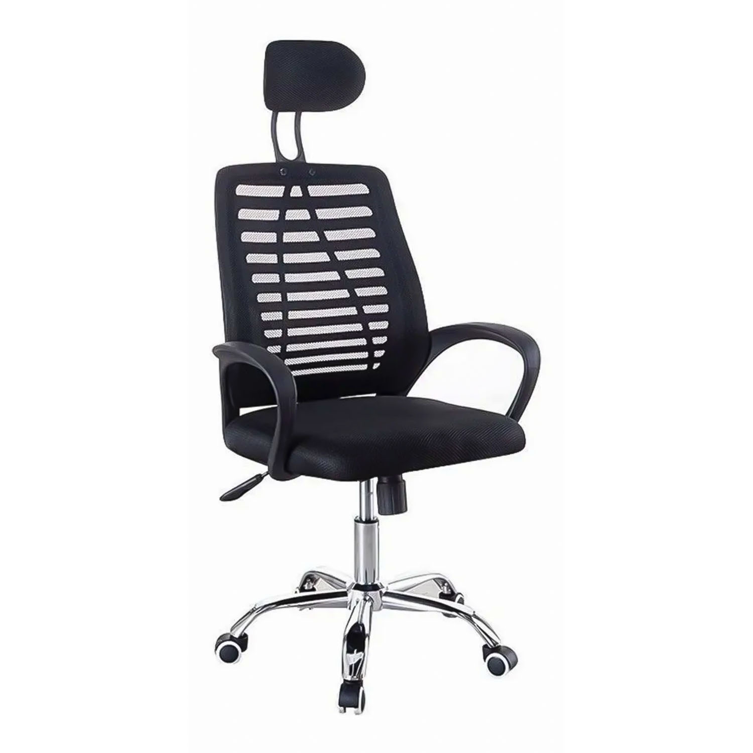 SILLA EJECUTIVA DE TODO Y MÁS METAL NEGRO OFICINA APOYA CABEZA - 2