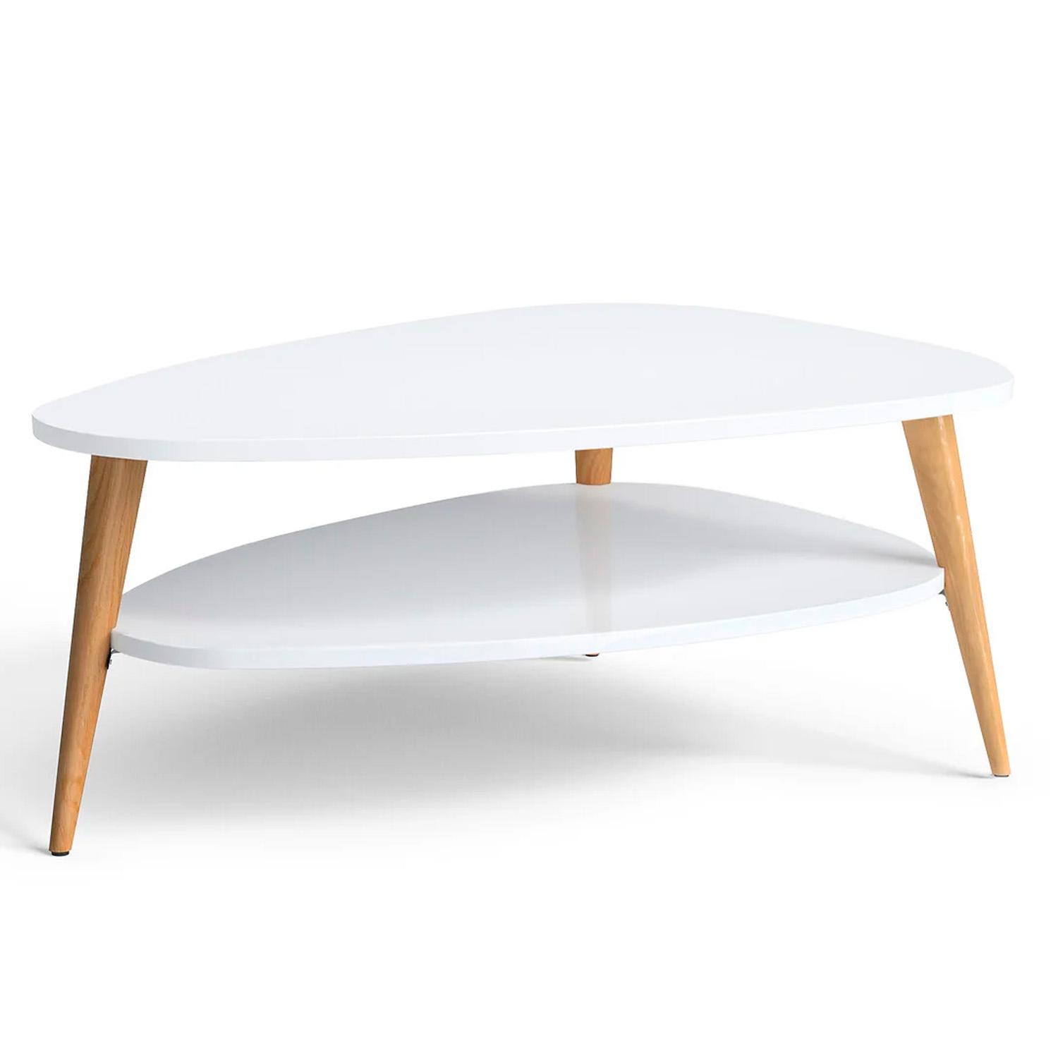 MESA CENTRO OVOIDE DOS NIVELES 90X50X42CM - 2