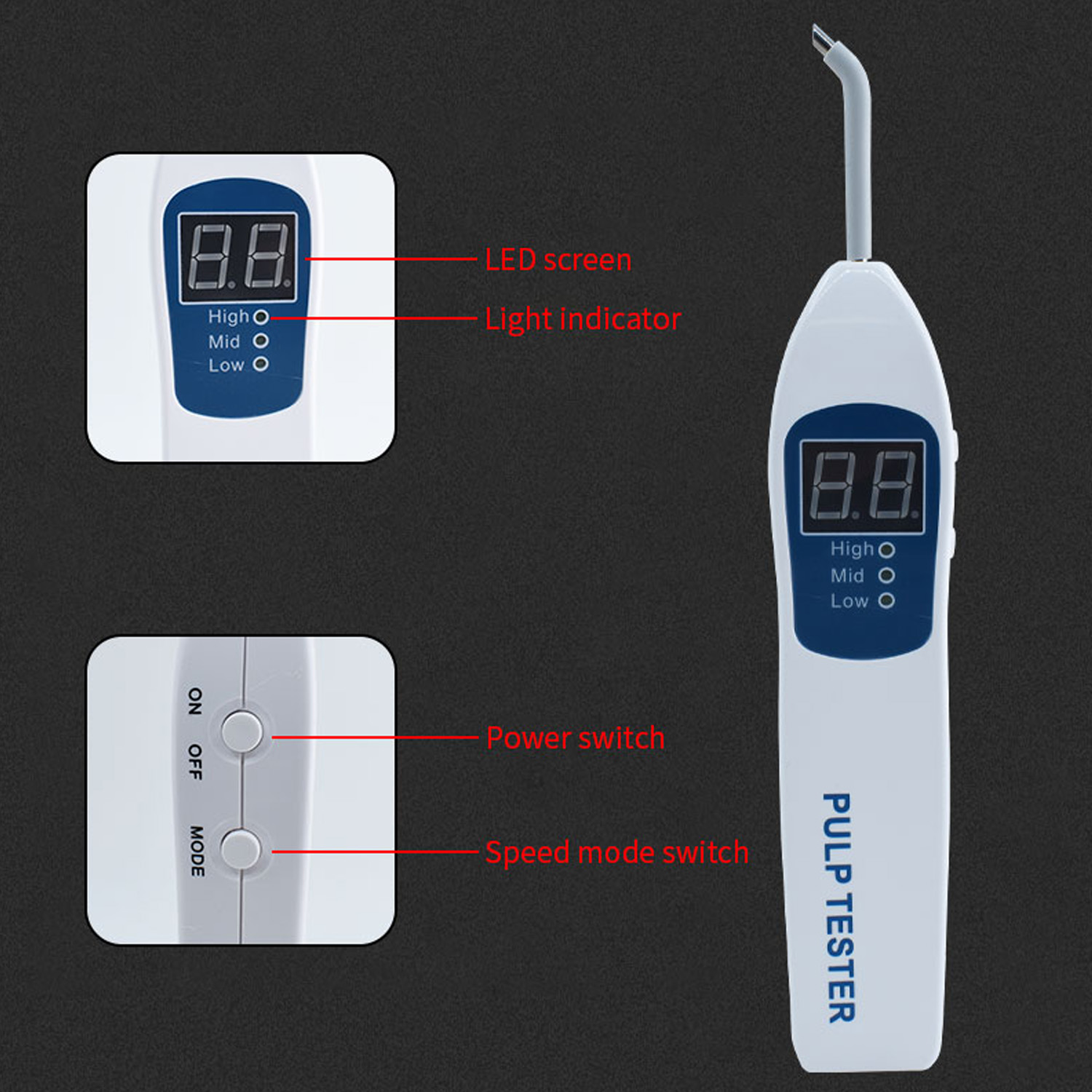 DETECTOR DE VITALIDAD PULPAR PULP TESTER - 4