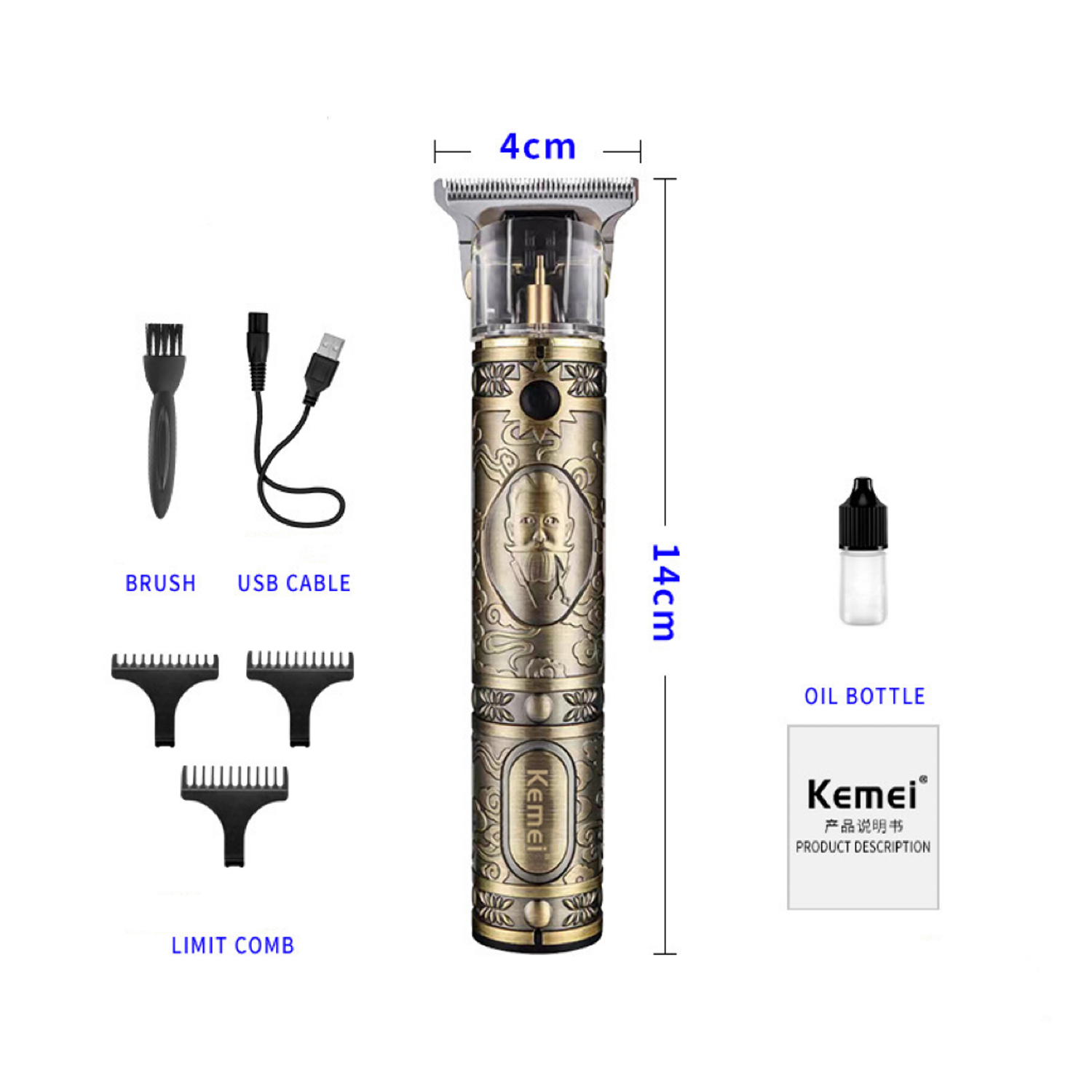 CORTADORA DE PELO KEMEI KM-700B - 4