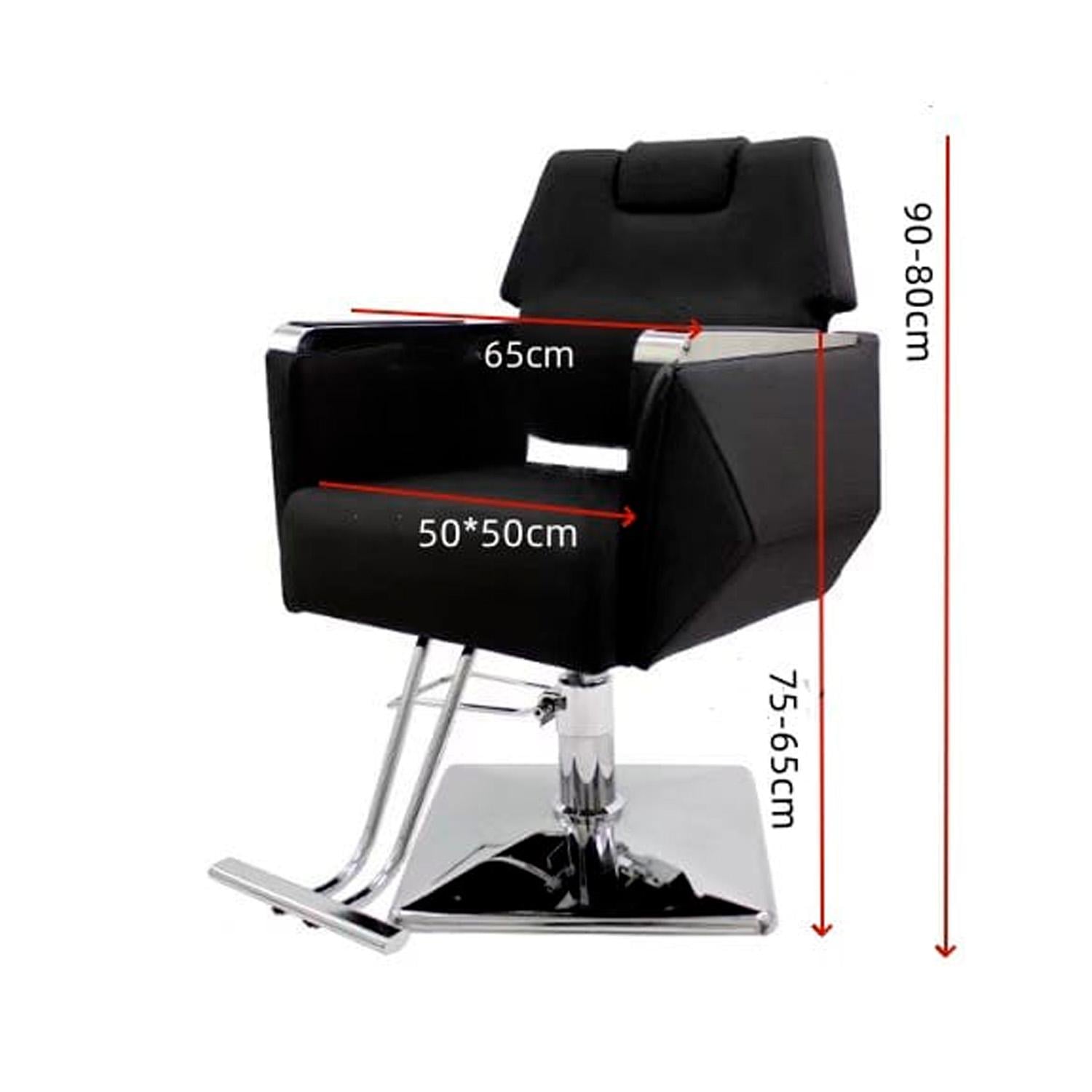 SILLON DE PELUQUERIA MODELO BEAUTY STAR - NEGRO - 5