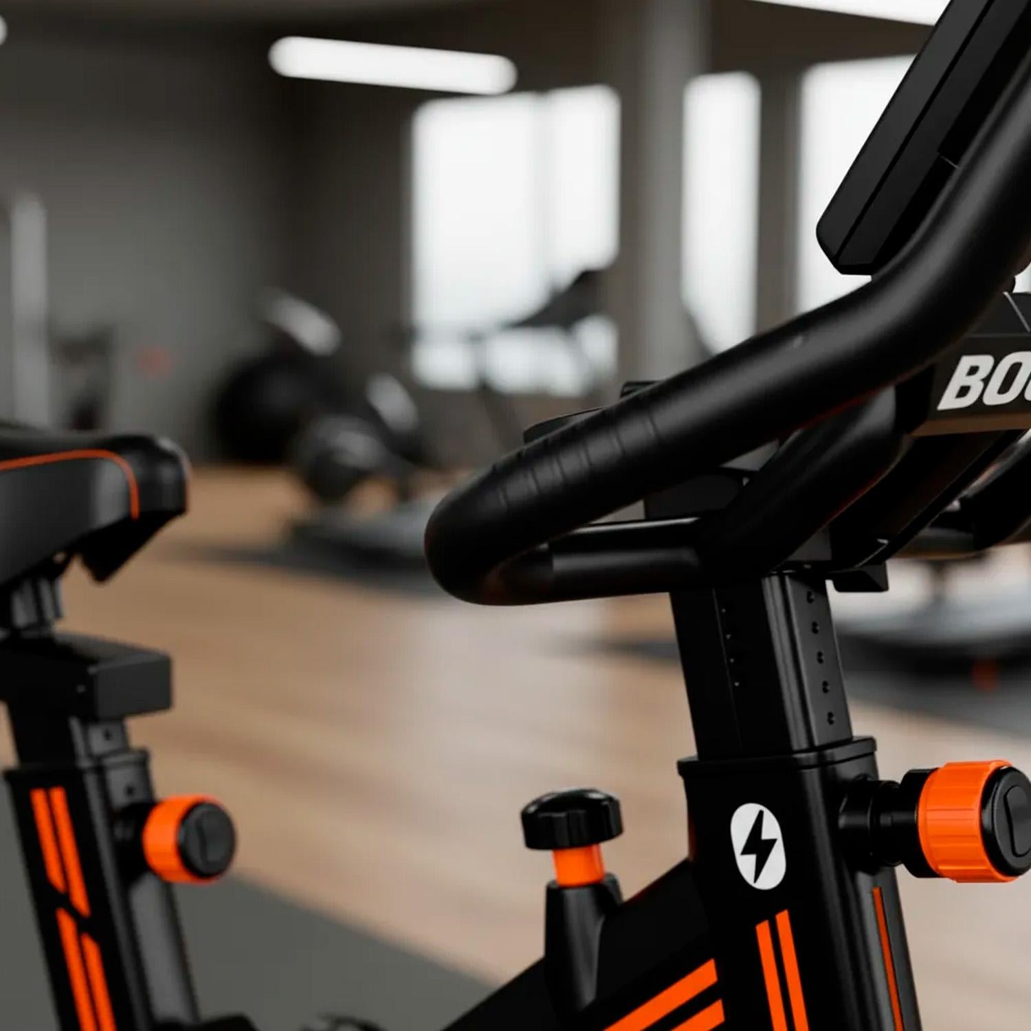 BICICLETA SPINNING ESTATICA CON MONITOR EJERCICIO PROFESIONAL BOOST FITNESS - 8