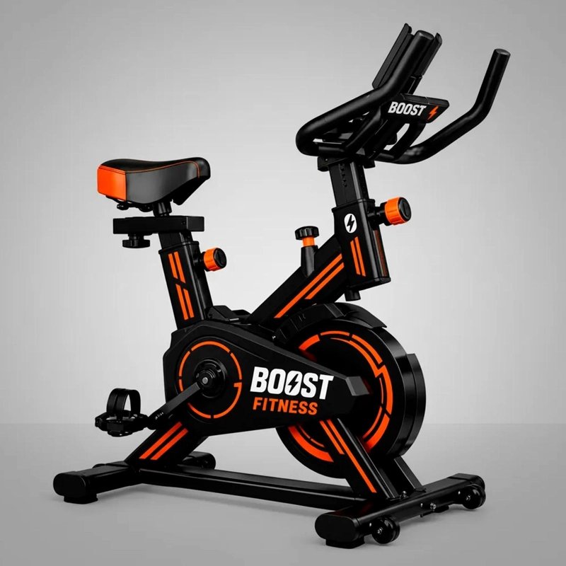 BICICLETA SPINNING ESTATICA CON MONITOR EJERCICIO PROFESIONAL BOOST FITNESS - 9
