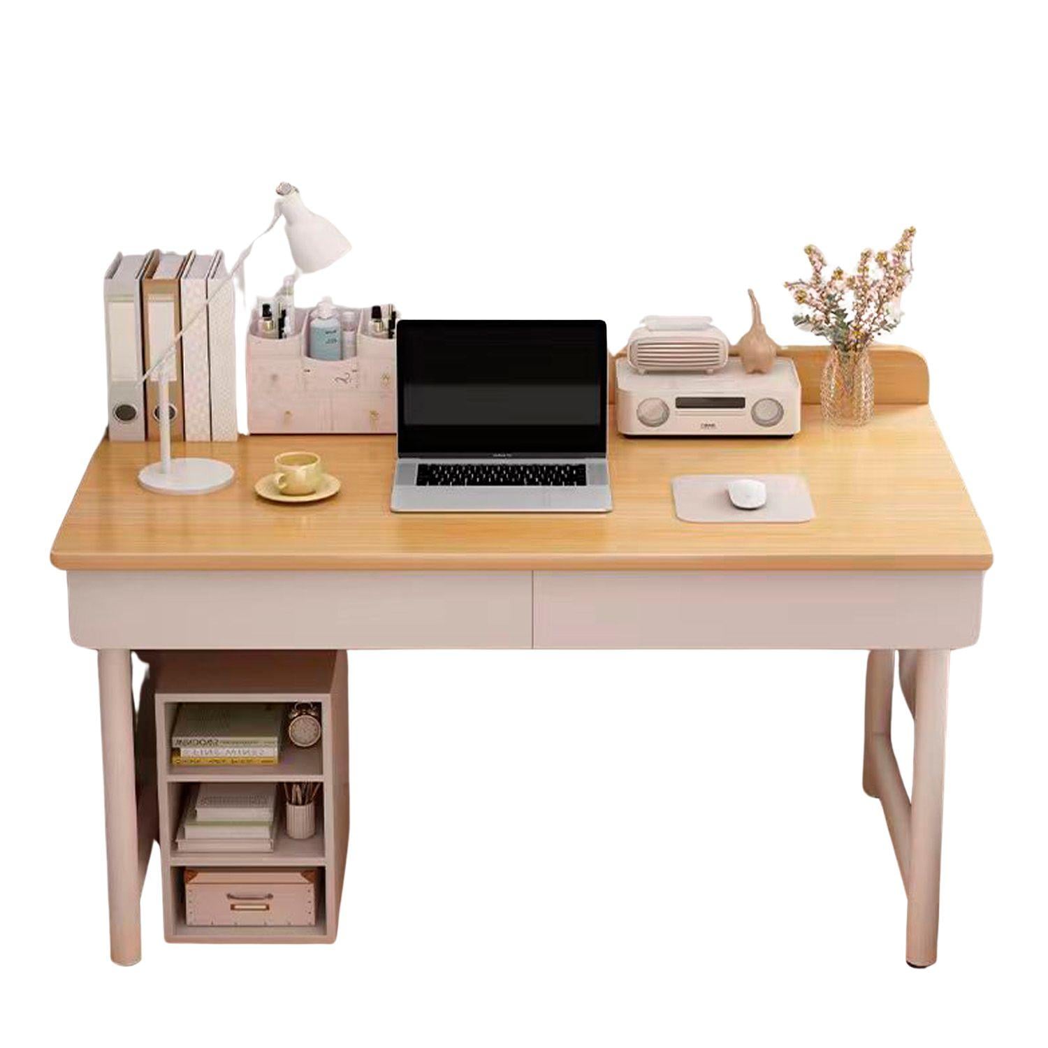 ESCRITORIO OFICINA 120CM CAJONES CHICHOME - CAFE - 1