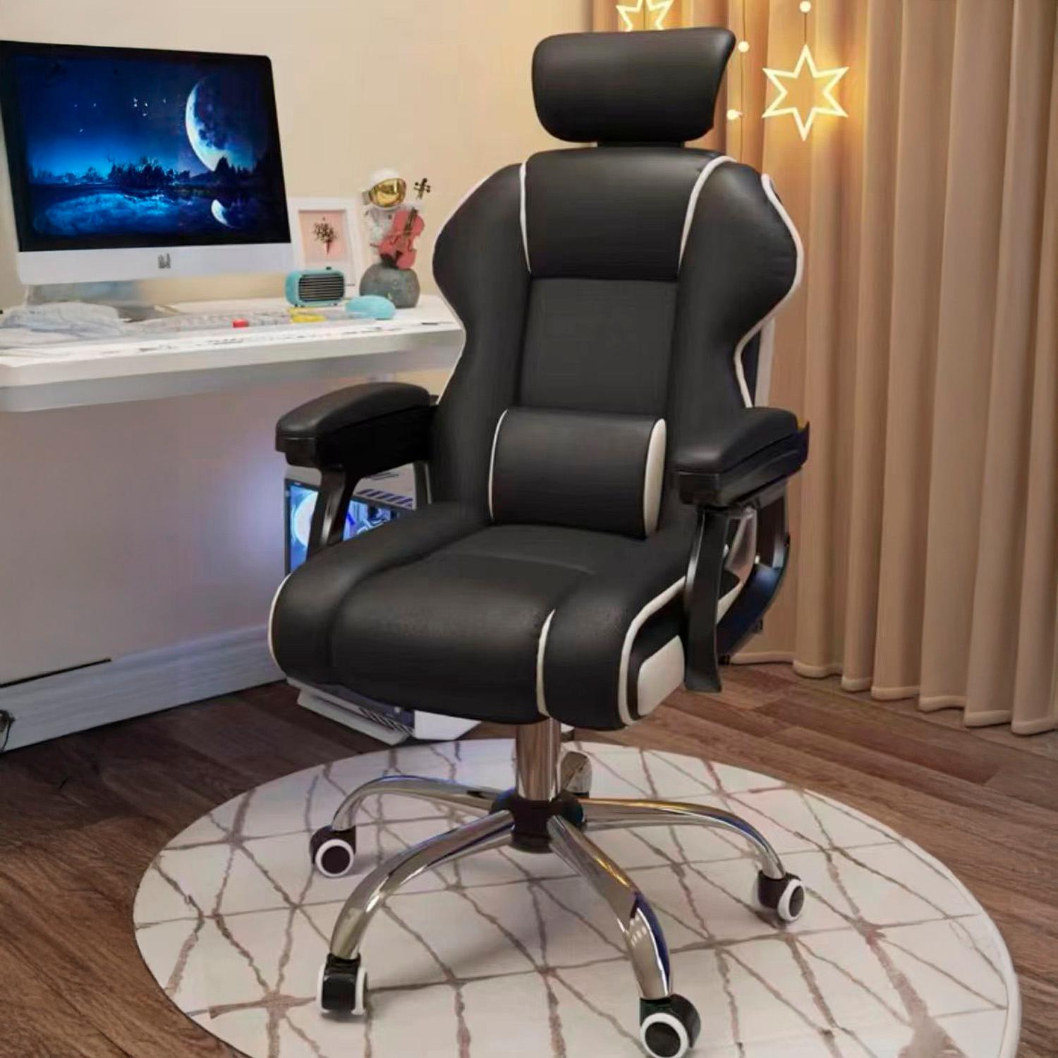 SILLA GERENCIAL APOYO LUMBAR Y PIES RECLINABLE CHICHOME - CAFE - 2