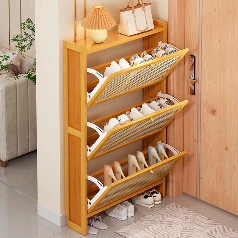 ZAPATERO ORGANIZADOR 3 PUERTAS  ESTILO BAMBU CHIC HOME - 2