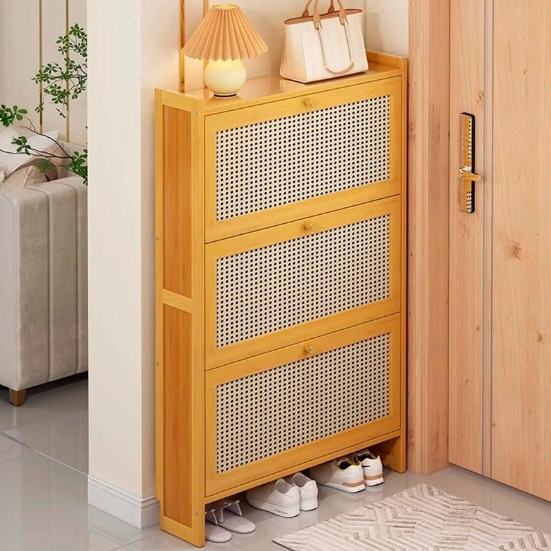 ZAPATERO ORGANIZADOR 3 PUERTAS  ESTILO BAMBU CHIC HOME - 4