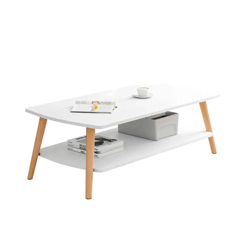 MESA DE CENTRO DOS NIVELES 100CM CHIC HOME - BLANCO