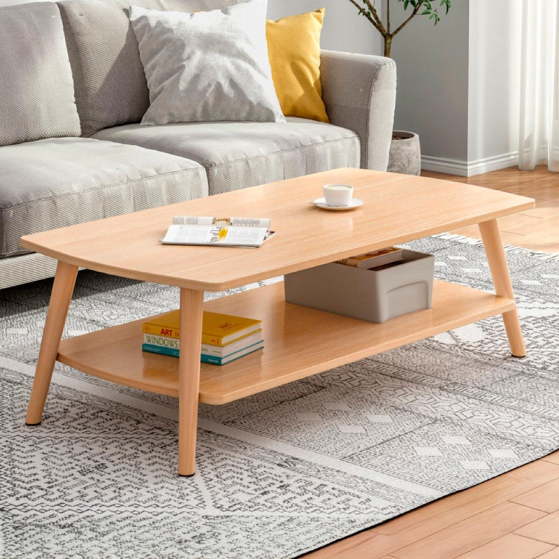 MESA DE CENTRO DOS NIVELES 100CM CHIC HOME - BLANCO - 3