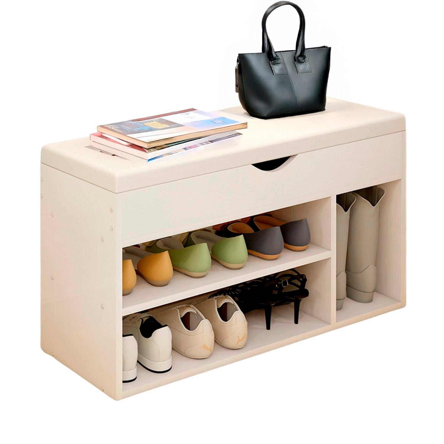 ZAPATERO CON ASIENTO 1 CAJON 60CM CHIC HOME - CAFE - 1