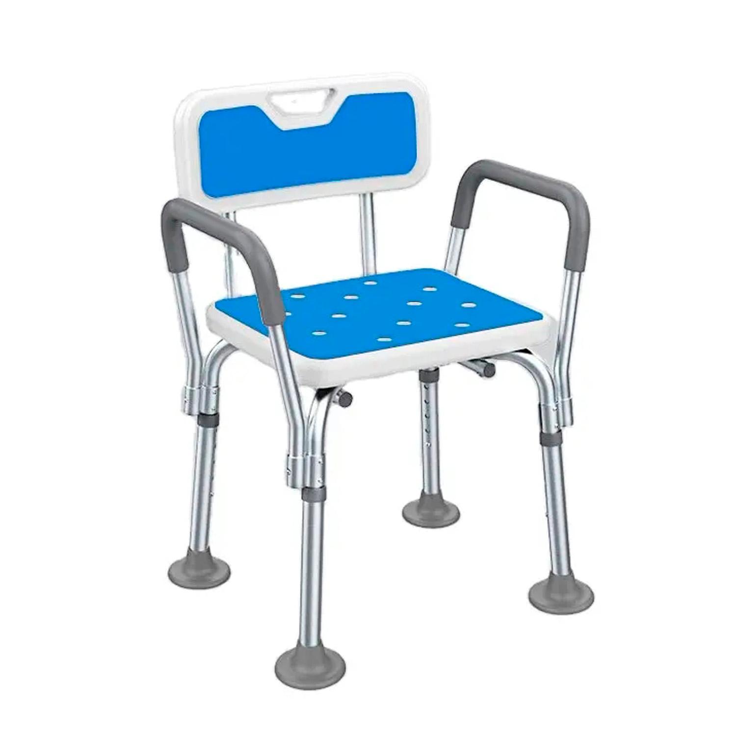 SILLA BAÑO DUCHA 3 EN 1 SOPORTE ANTIDESLIZANTE AGARRADERA - 5
