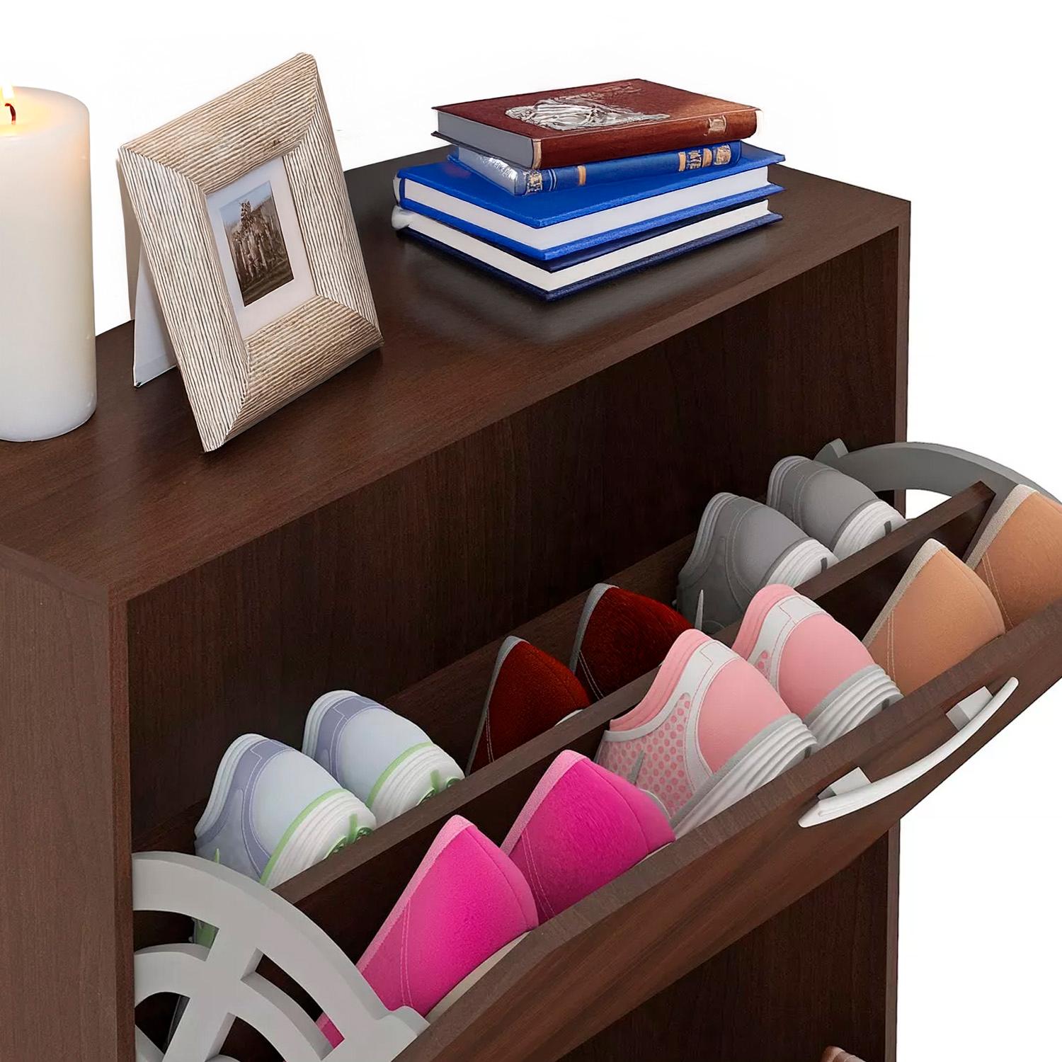 ZAPATERO ORGANIZADOR 2 PUERTAS CAFE CHIC HOME - 4