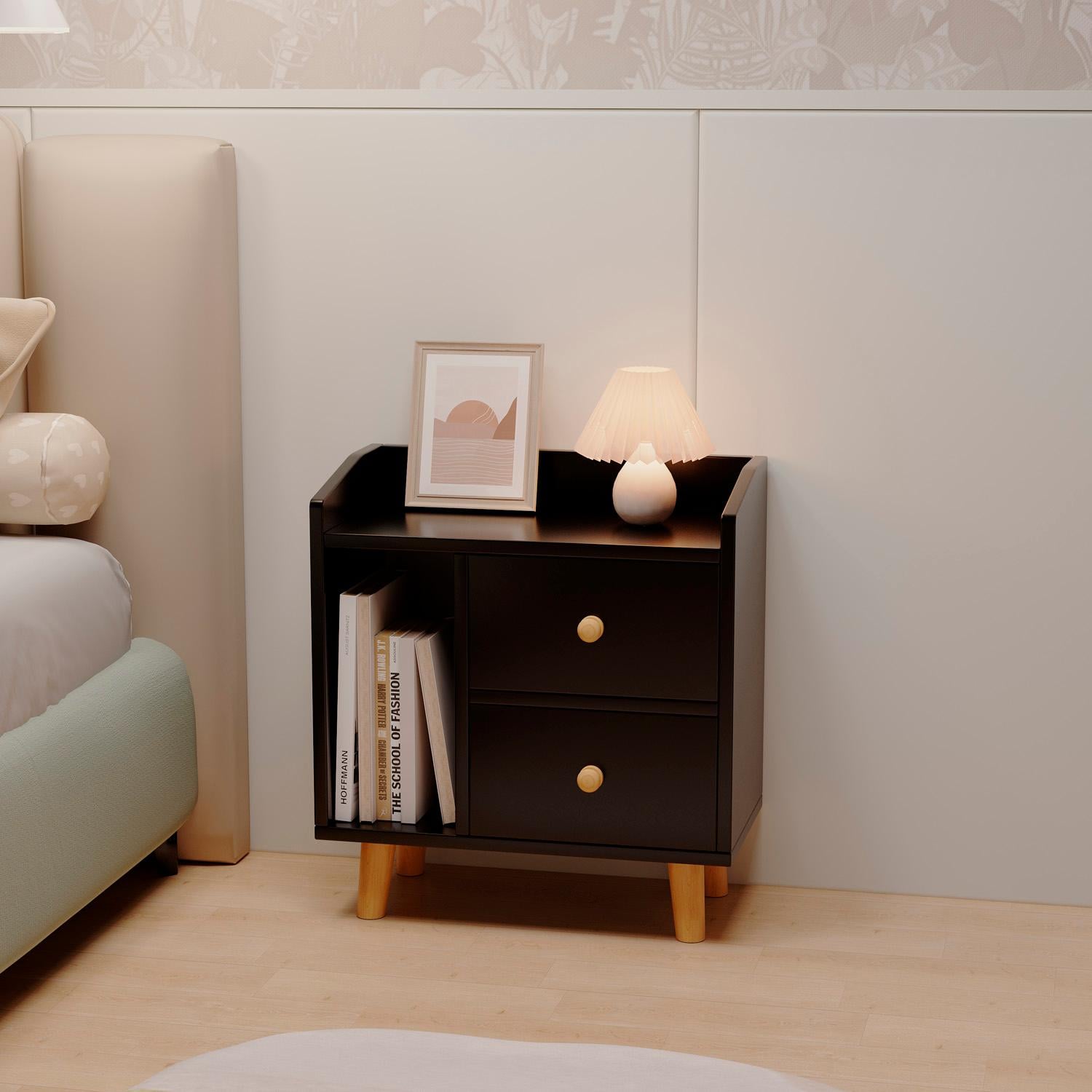 VELADOR 2 CAJONES 48CM CHIC HOME - BLANCO - 2