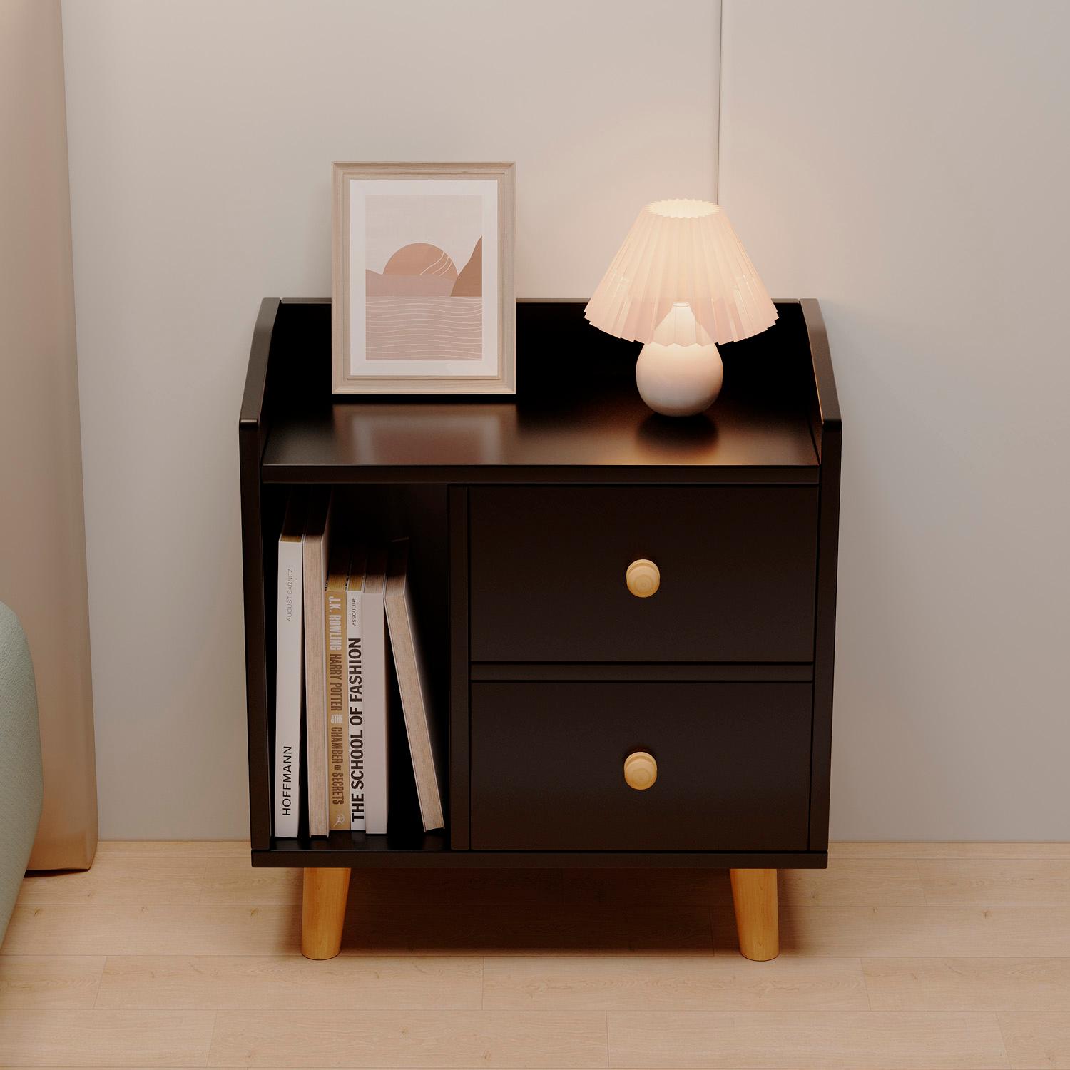 VELADOR 2 CAJONES 48CM CHIC HOME - BLANCO - 4
