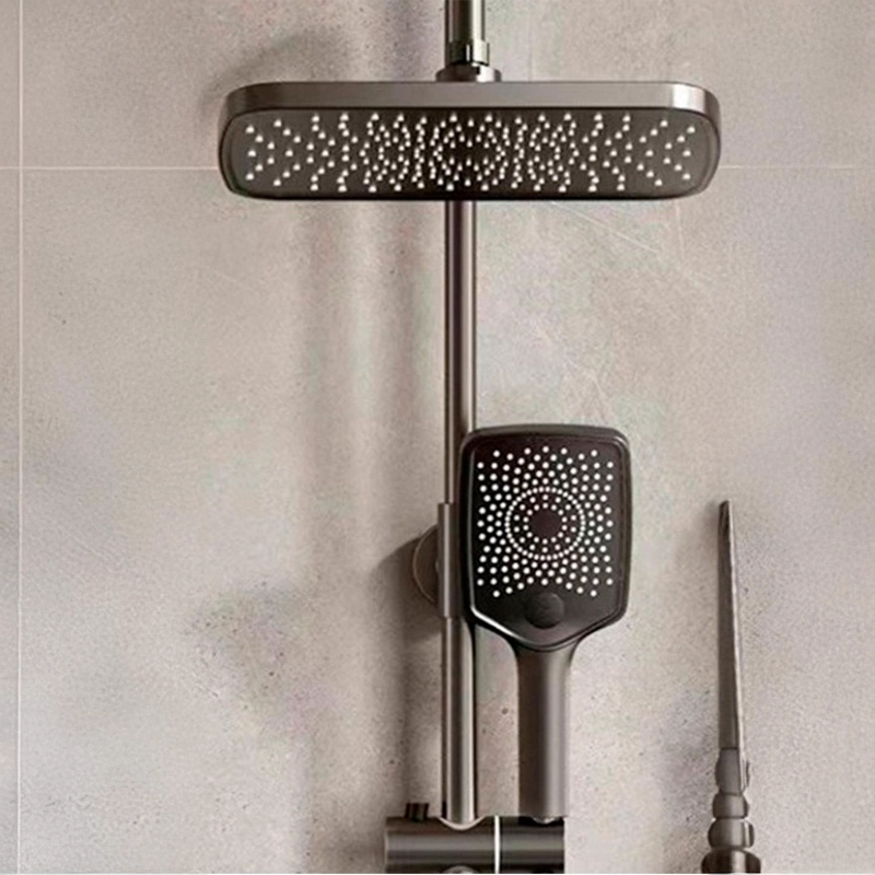 DUCHA COLUMNA VISOR DIGITAL 4 FUNCIONES - GRIS - 5