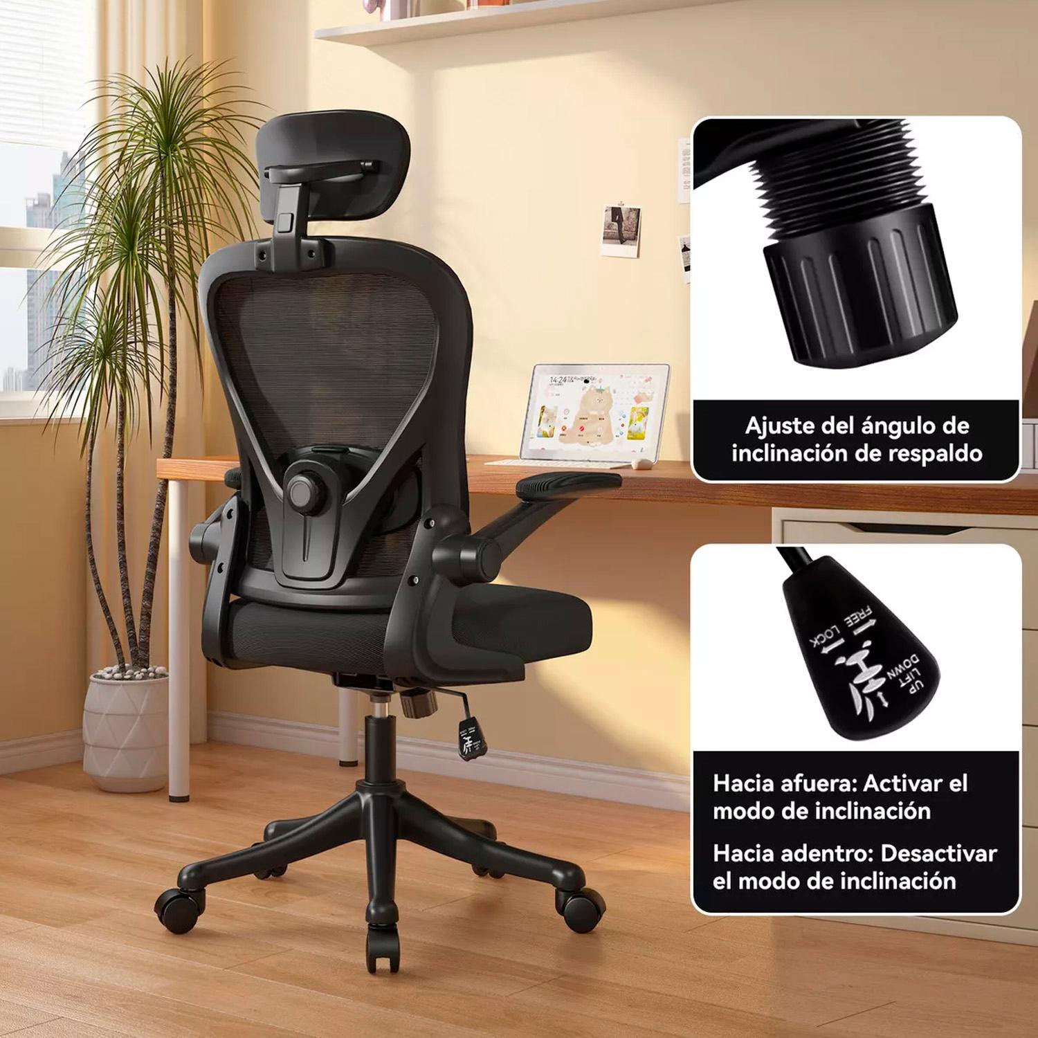 SILLA OFICINA GERENCIAL APOYO LUMBAR CHICHOME - 3
