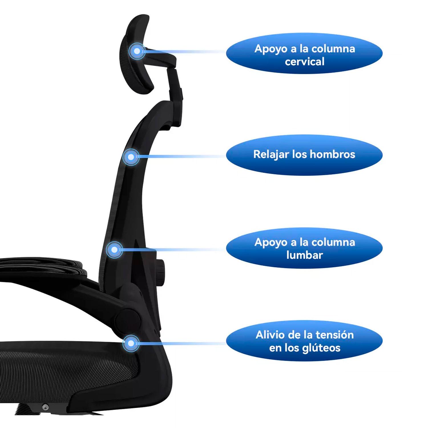 SILLA OFICINA GERENCIAL APOYO LUMBAR CHICHOME - 5