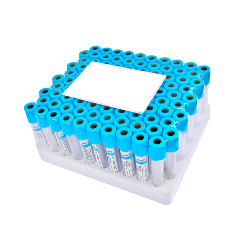 TUBO TAPA CELESTE 4,5ML ( CITRATO DE SODIO 3,2% ) 100 TUBOS - CELESTE - 1