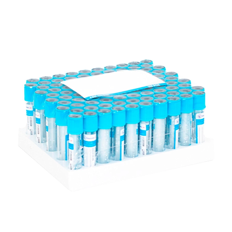 TUBO TAPA CELESTE 4,5ML ( CITRATO DE SODIO 3,2% ) 100 TUBOS - CELESTE - 3