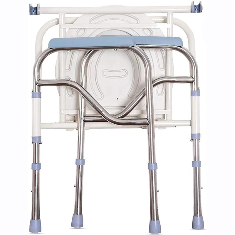 BAÑO INODORO W.C PORTATIL PLEGABLE SILLA DUCHA - 4