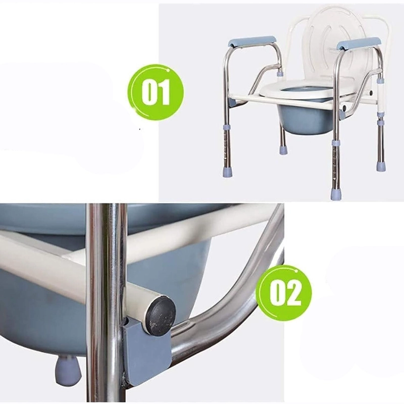 BAÑO INODORO W.C PORTATIL PLEGABLE SILLA DUCHA - 5