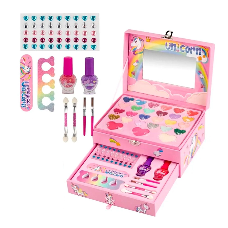 JUEGO MAQUILLAJE SET UNICORNIO PARA NIÑOS - 1