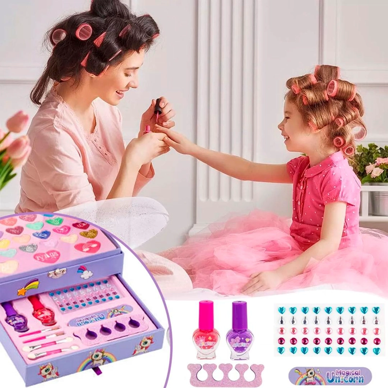 JUEGO MAQUILLAJE SET UNICORNIO PARA NIÑOS - 2