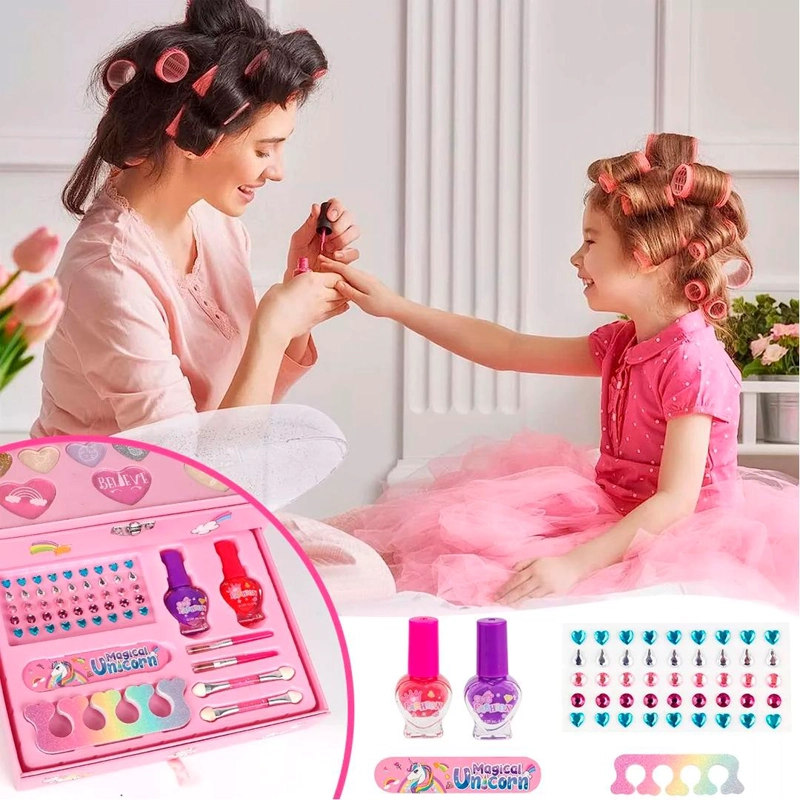 JUEGO MAQUILLAJE SET UNICORNIO PARA NIÑOS - 3