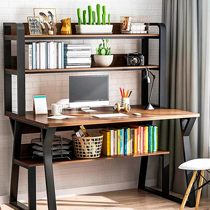 ESCRITORIO MODERNO CON REPISAS 147X120X60X72 - 1