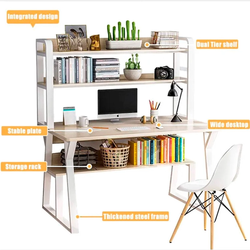 ESCRITORIO MODERNO CON REPISAS 147X120X60X72 - 3
