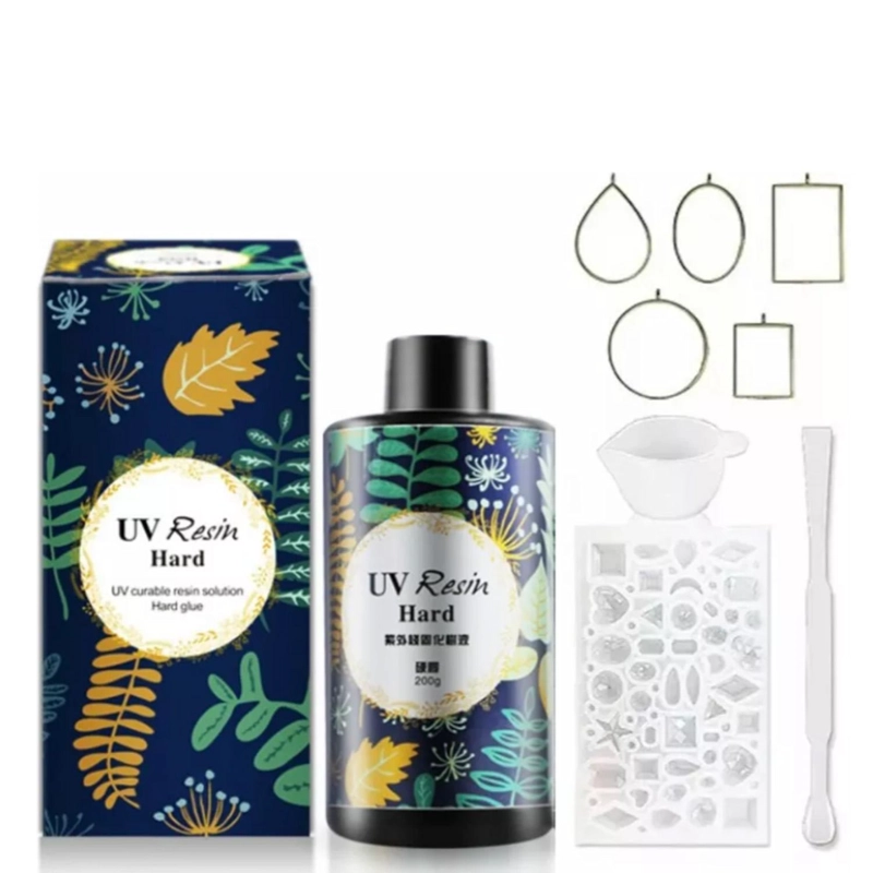 KIT RESINA UV 200G CRYSTAL DE SECADO RAPIDO - 1