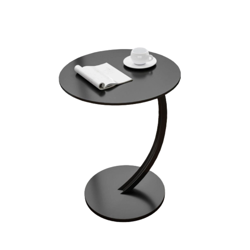 MESA REDONDA LIVING LATERAL, MESA AUXILIAR DISEÑO MARMOL CHIC HOME - 1