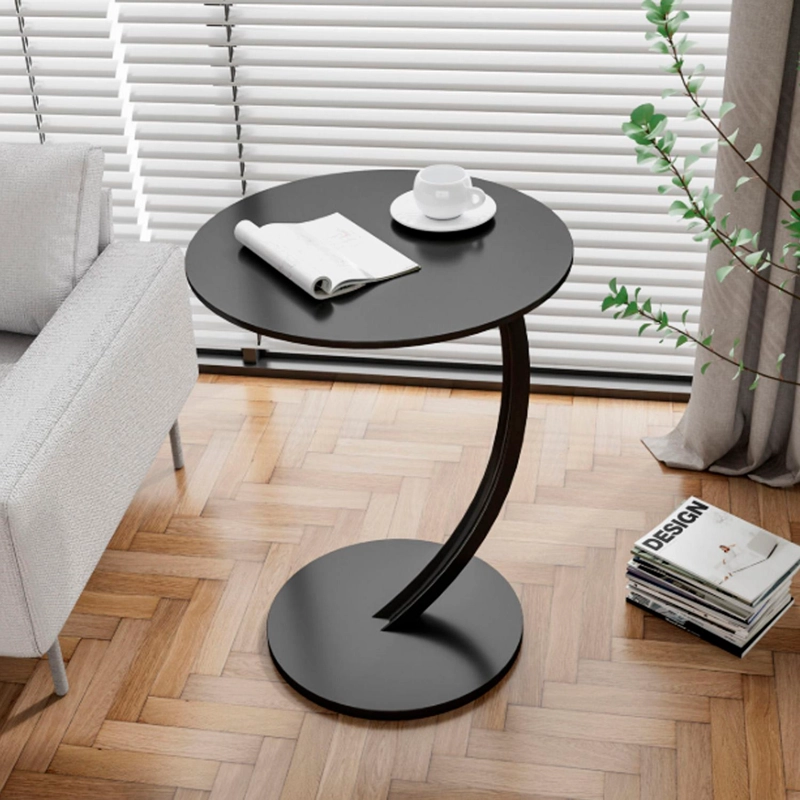 MESA REDONDA LIVING LATERAL, MESA AUXILIAR DISEÑO MARMOL CHIC HOME - 2