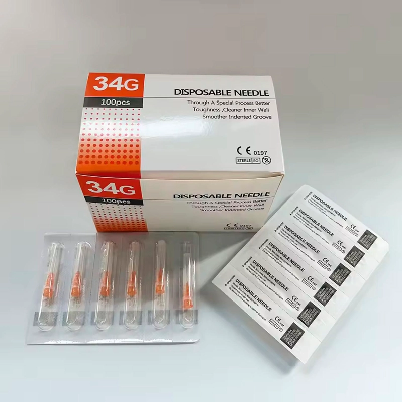 AGUJAS HIPODERMICAS 34G 4MM MESOTERAPIA CAJA * 100 UNDS. - 3