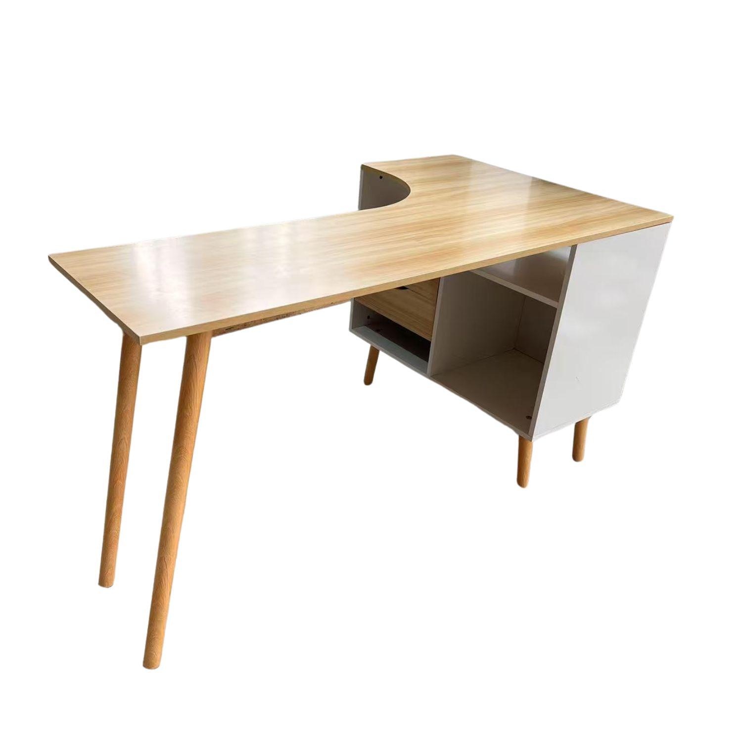 ESCRITORIO EN L CAJONES 145X81X75.8CM CHIC HOME - BLANCO - 5