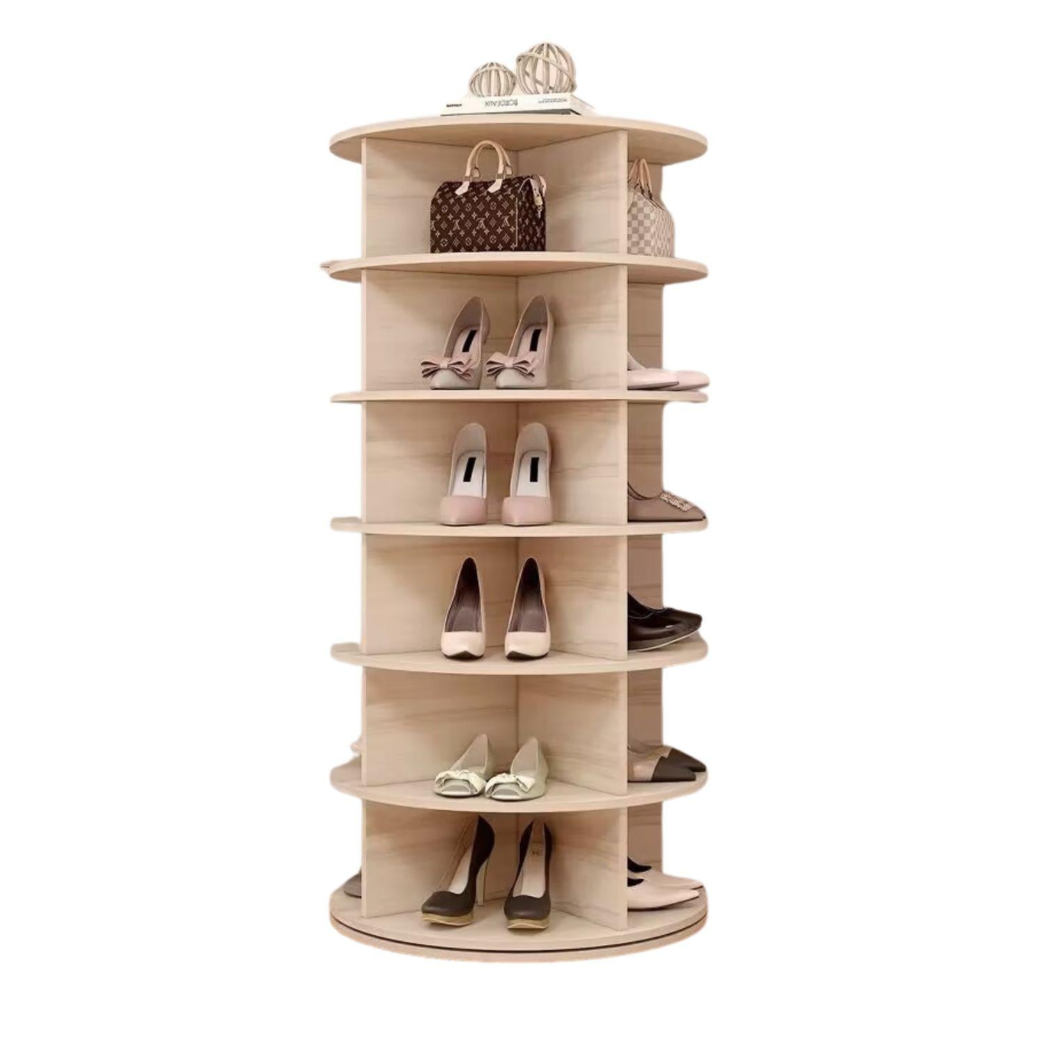 ZAPATERO ORGANIZADOR CIRCULAR 137X60CM CHIC HOME - BLANCO - 1