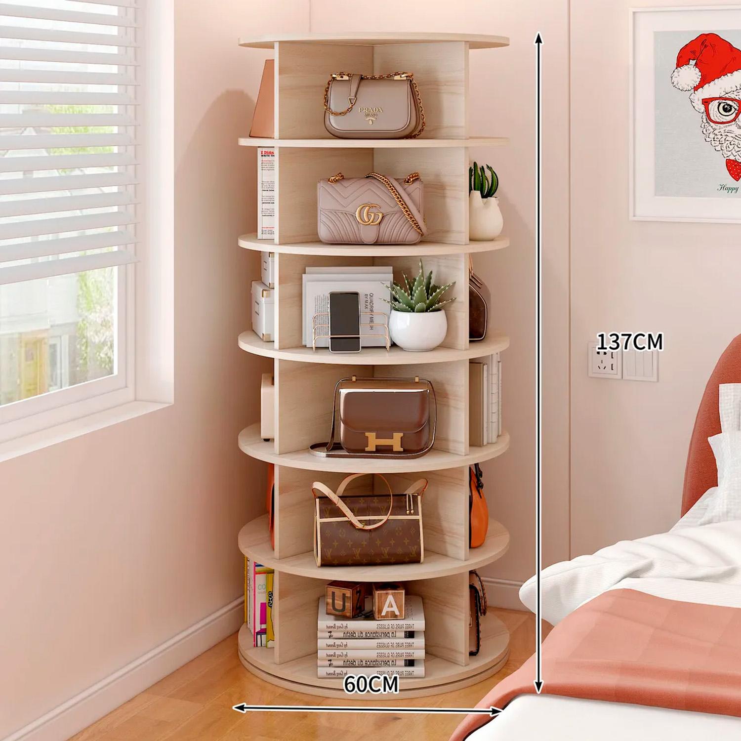 ZAPATERO ORGANIZADOR CIRCULAR 137X60CM CHIC HOME - BLANCO - 3