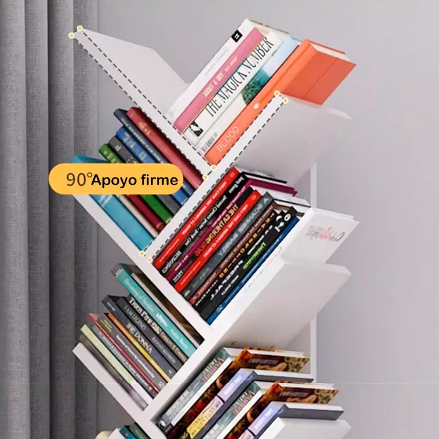 LIBRERO EN FORMA DE ARBOL 12 NIVELES 80CM CHIC HOME - 3