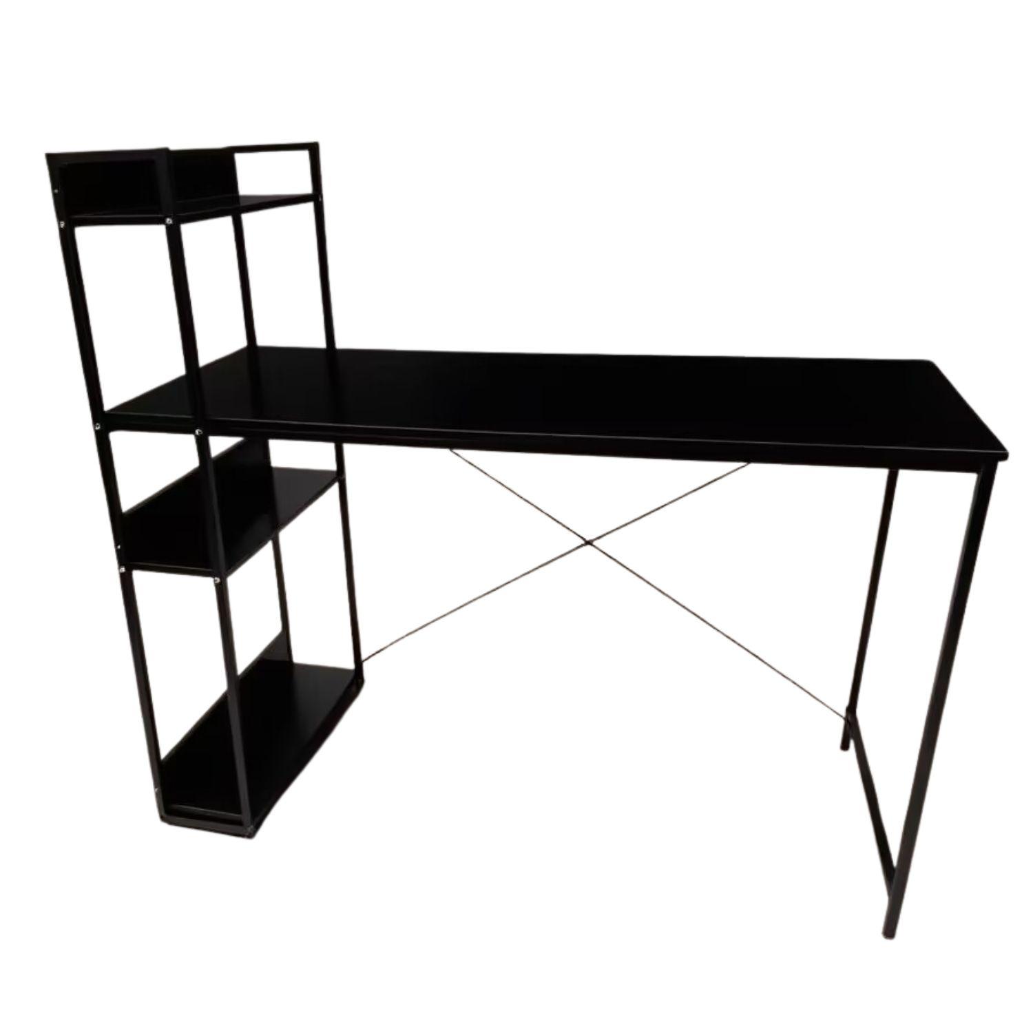 ESCRITORIO H OFICINA 120X60X70CM CHIC HOME - NEGRO - 3