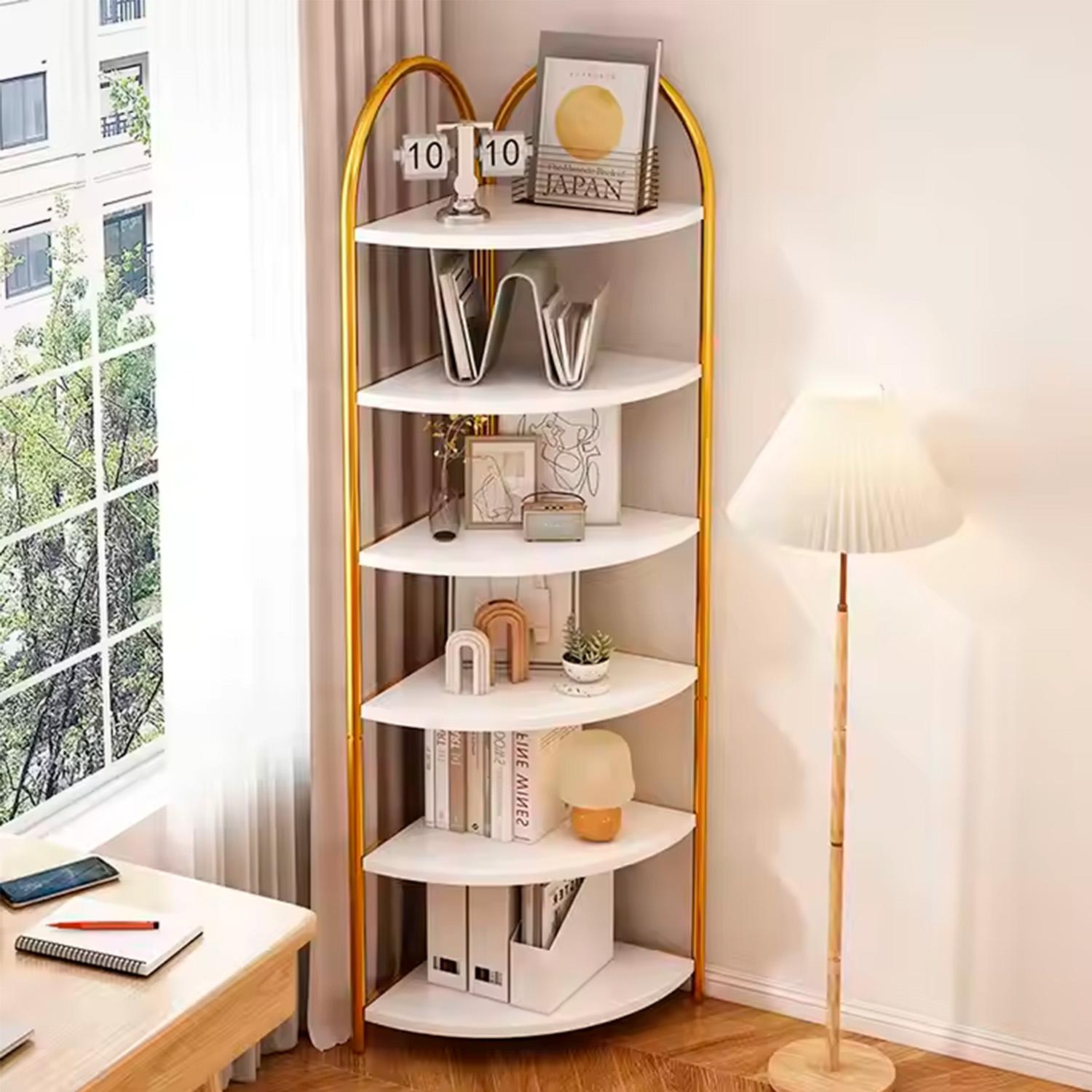LIBRERO ORGANIZADOR ESQUINERO 173X40X40CM CHIC HOME - BLANCO - 2