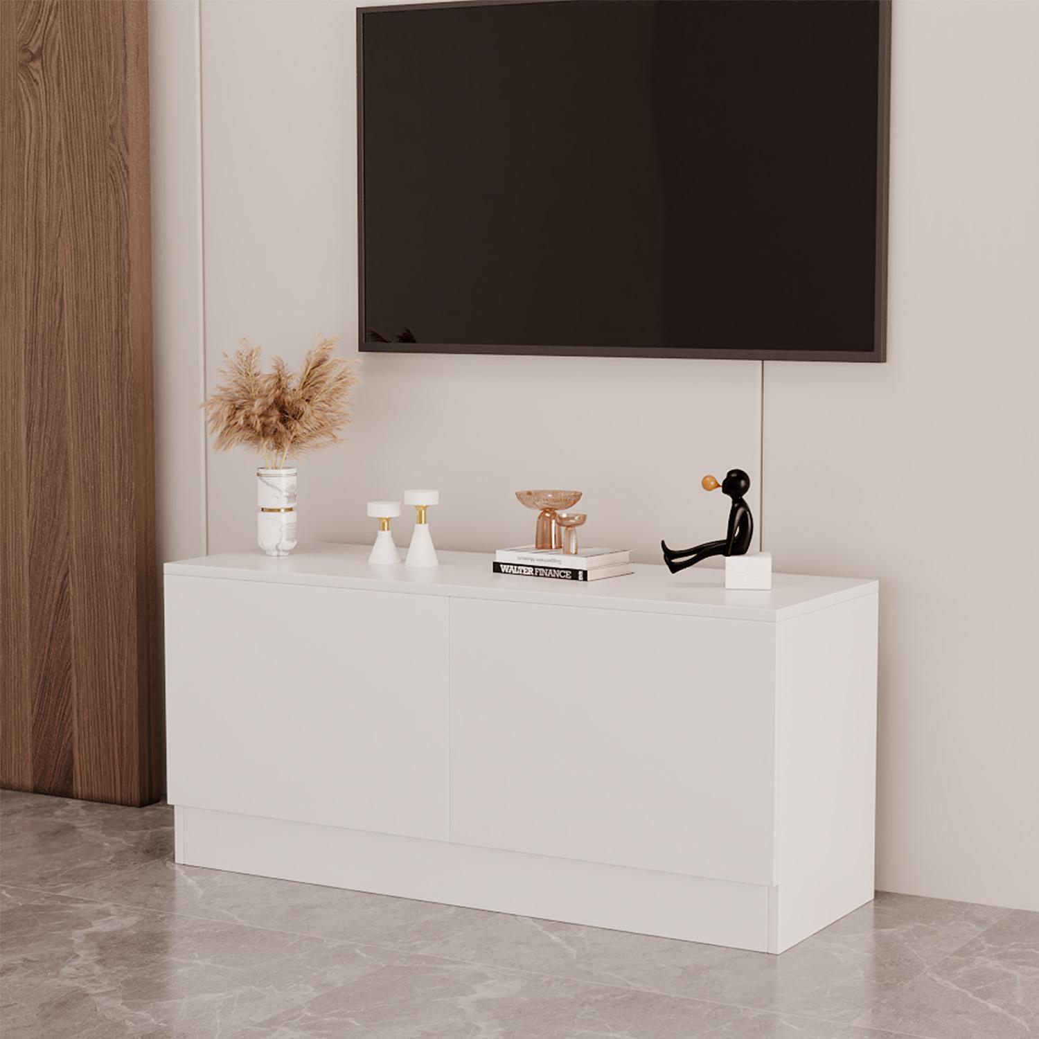 RACK TV 2 CAJONES 80X34X35CM CHIC HOME - GRIS - 2