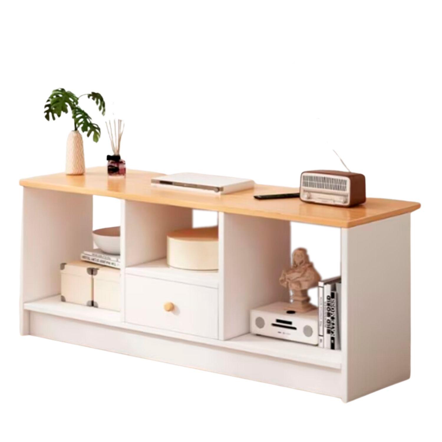 RACK TV CAJON 90X30X40CM CHIC HOME - BLANCO - 1