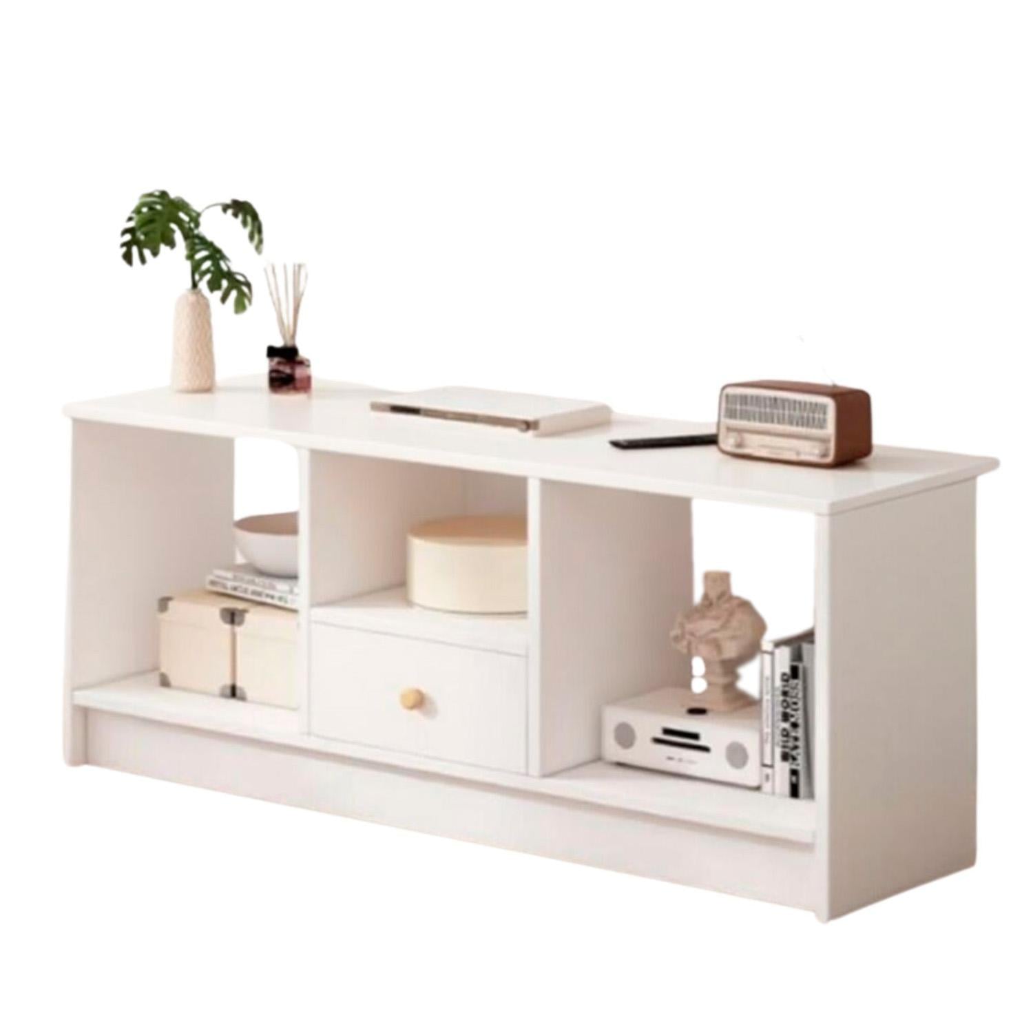 RACK TV CAJON 90X30X40CM CHIC HOME - BLANCO - 1