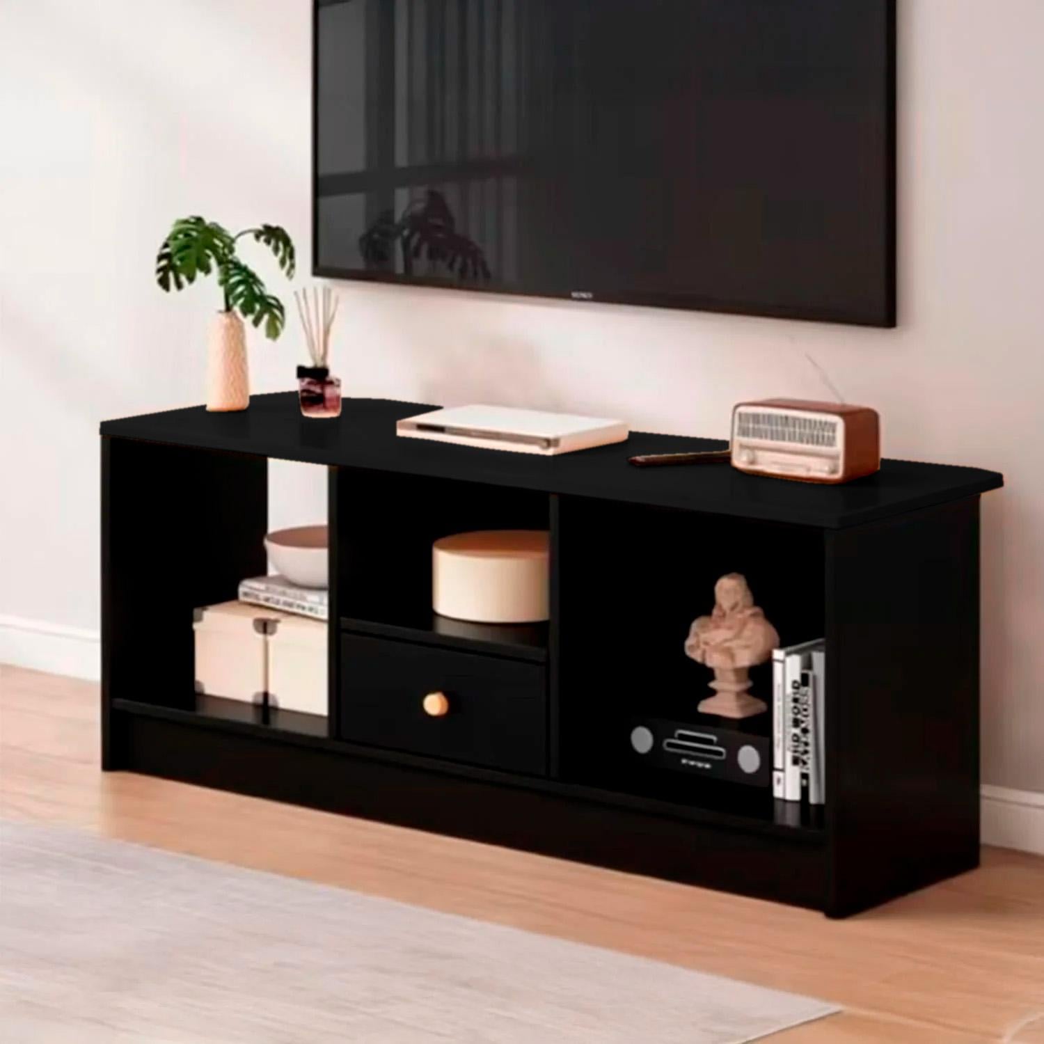 RACK TV CAJON 90X30X40CM CHIC HOME - BLANCO - 2