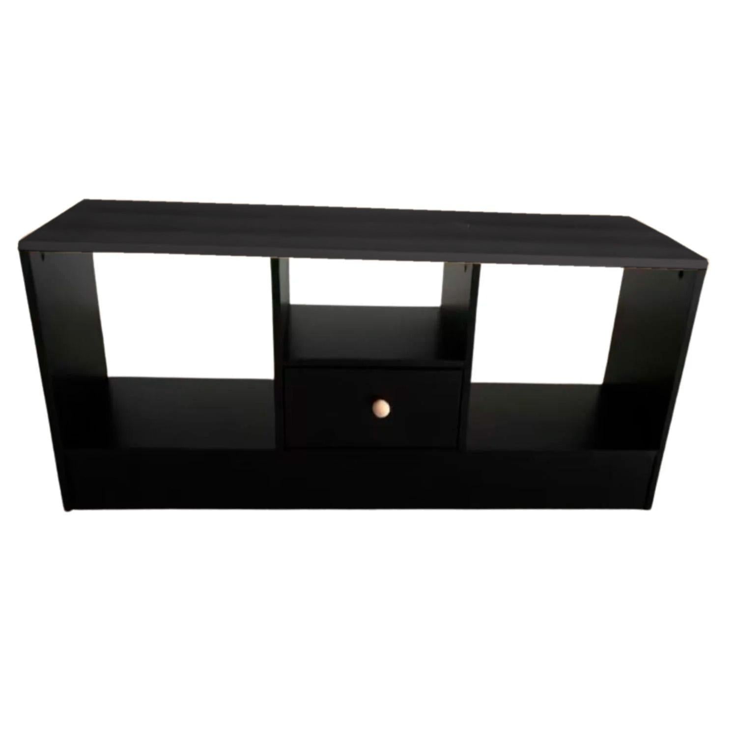 RACK TV CAJON 90X30X40CM CHIC HOME - BLANCO - 3