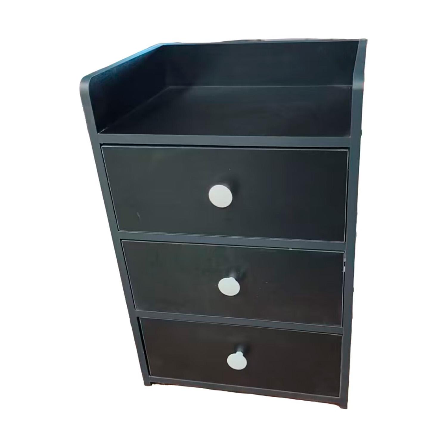 VELADOR 3 CAJONES 35X28X48CM CHIC HOME - NEGRO - 2