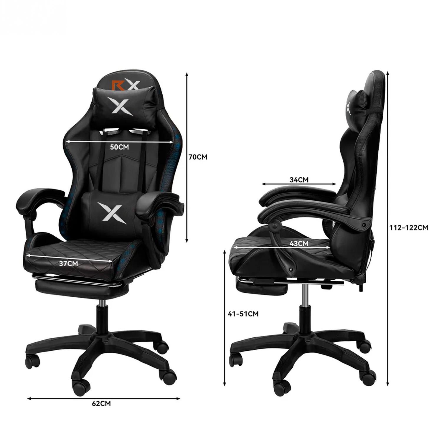 SILLA GAMER RGB RECLINABLE REPOSAPIE S SILLA GAMING + CONTROL - 8